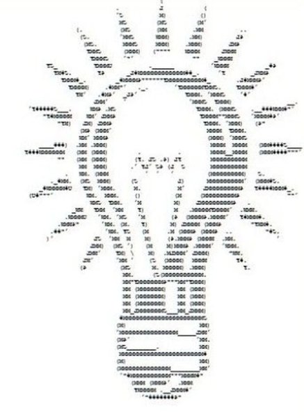 Рисунки из знаков