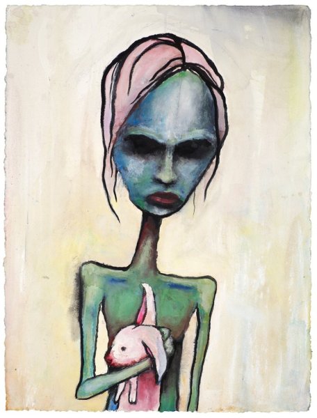 Страшная девочка рисунок