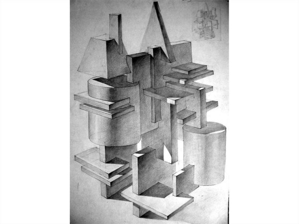 Объемно пространственная композиция эскиз