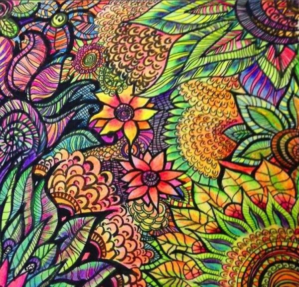 Дудлинг цветной