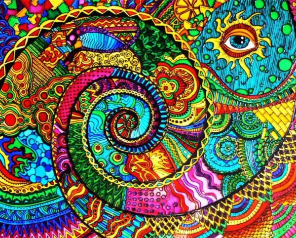 Фрактальная живопись арттерапия