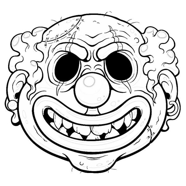 Страшные раскраски