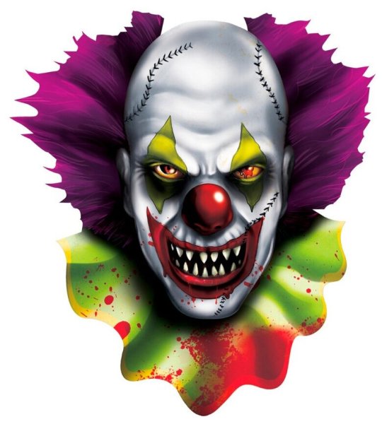 Клоун наклейка