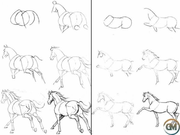 Поэтапное рисование слога