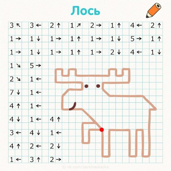 Рисунки для графического диктанта для дошкольников