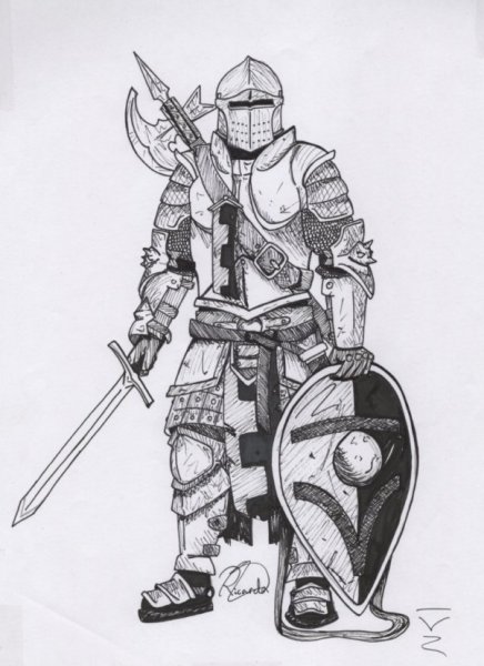 Рыцарь скетч