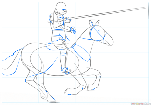 Рыцарь черно белый