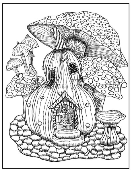 Антистресс домики Раскрашенные