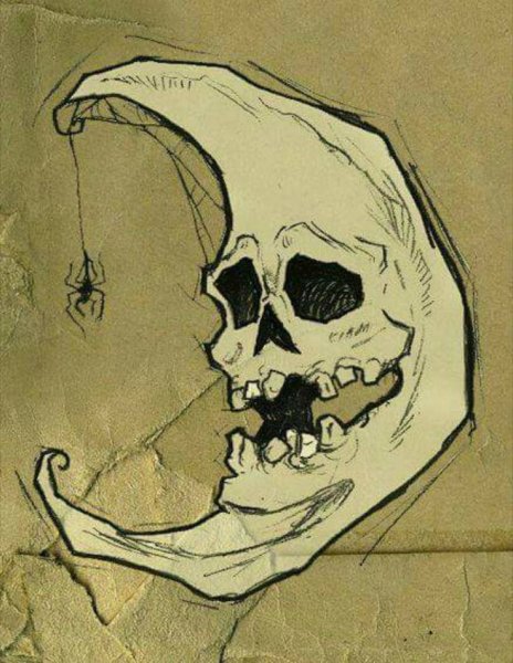 Череп арт легкий