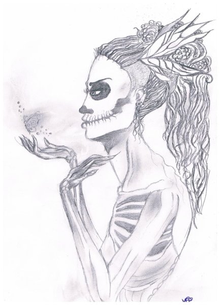 Страшные рисунки ручкой