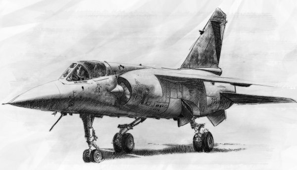 Военный самолет Графика