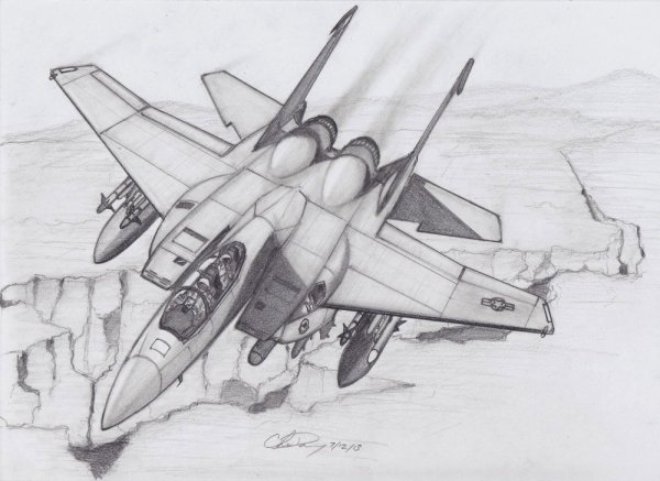 Истребитель набросок