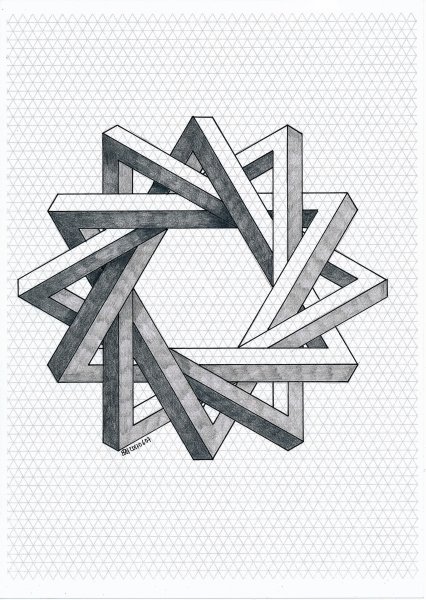 Иллюзия треугольник Пенроуза