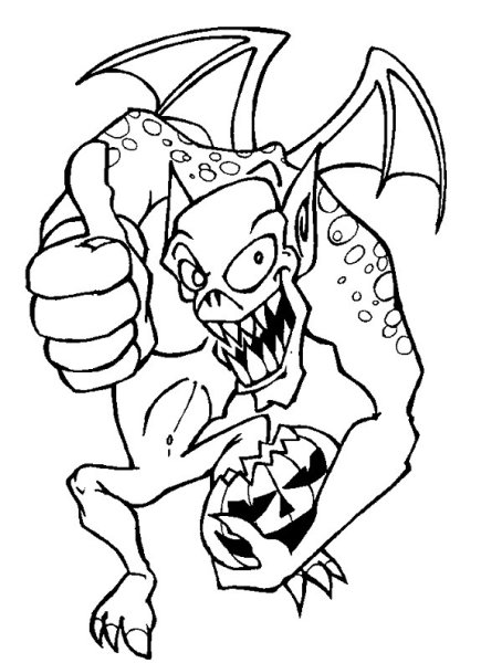 Раскраска череп