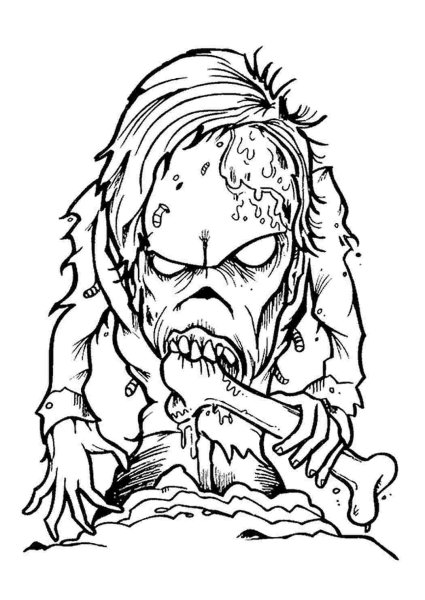 Страшные раскраски