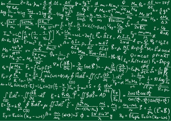 Формулы на доске