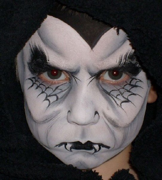 Страшный аквагрим для детей