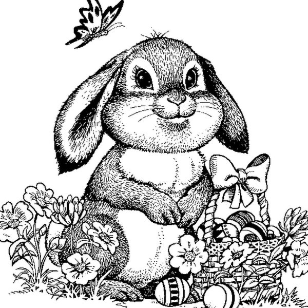 Кролик тату эскиз