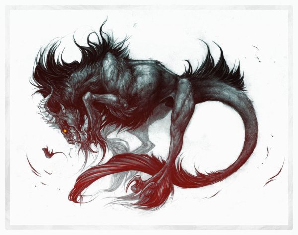 Оскал рисунок