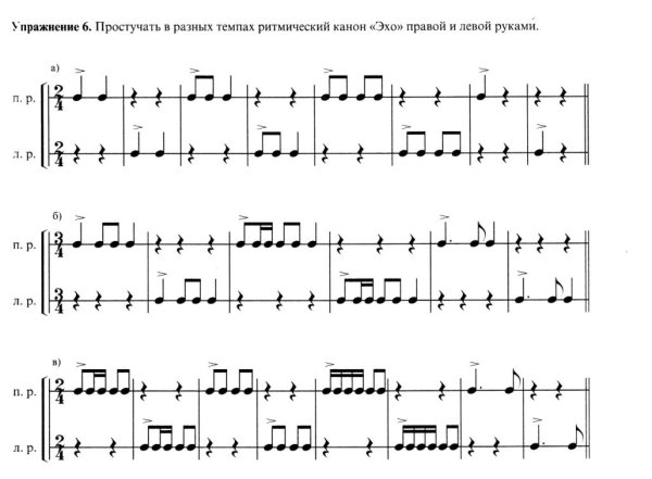 Ритм длительности нот ритмические упражнения