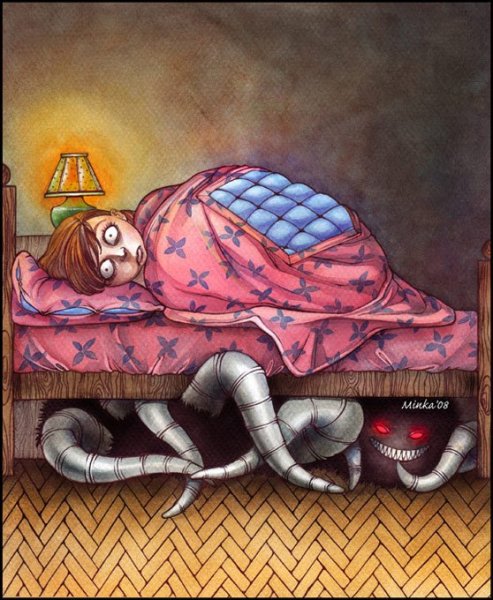 Беспокойный сон иллюстрация