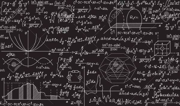 Физические формулы на доске