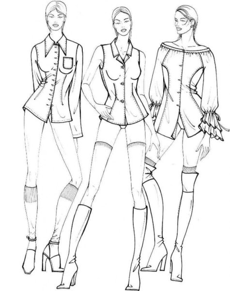 Модные эскизы