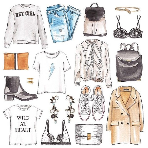 Эскиз комплекта одежды