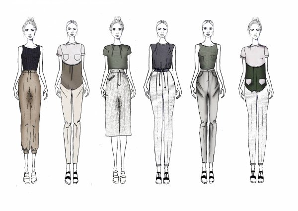 Эскиз модели для одежды