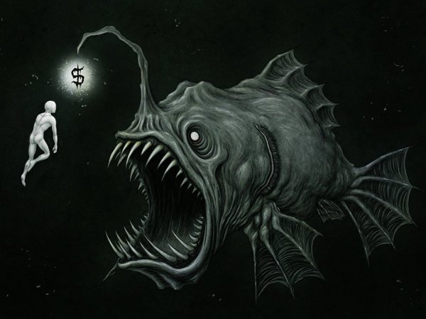 Рыба удильщик арт монстр