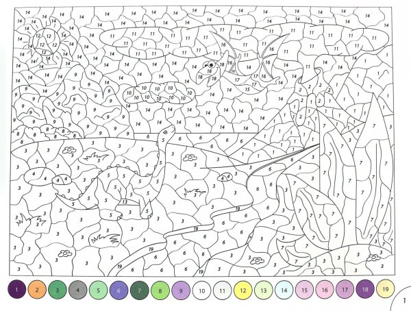 Раскраска по номерам