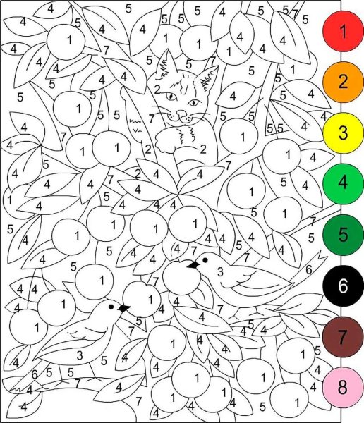 Раскраска по цифрам