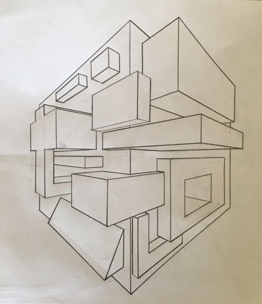 Зарисовки геометрических форм.