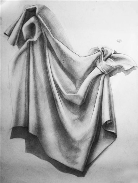 Леонардо да Винчи драпировка со складками