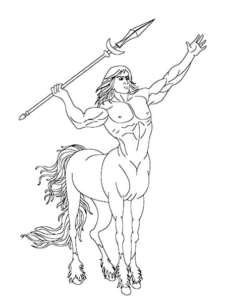 Зевс Бог древней Греции рисунок