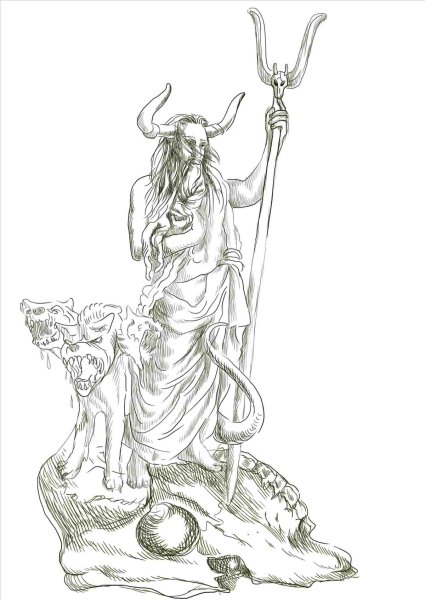 Славянский Бог Перун раскраска