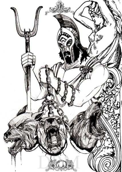 Нарисовать Бога Посейдона