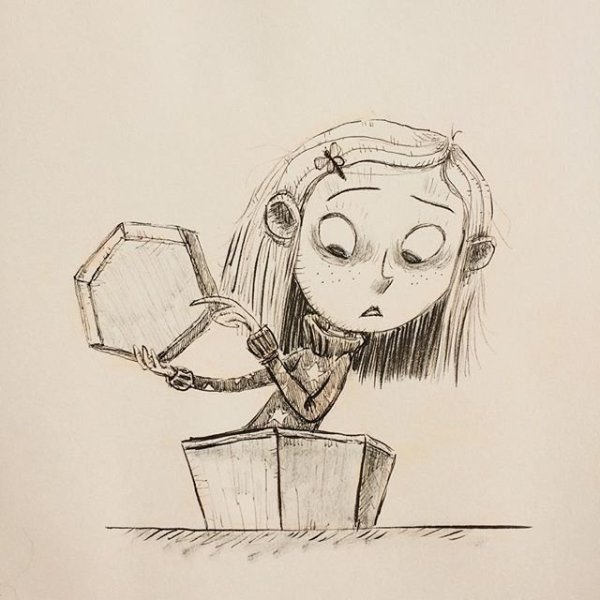 Каролина в стране кашмаров рисунок