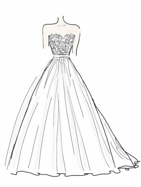 Эскизы платьев