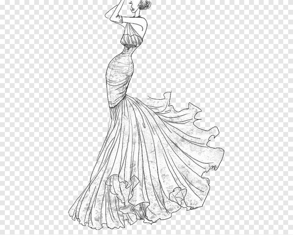 Дизайн платья рисунки