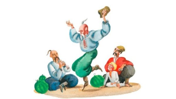 Иллюстрация к повести Гоголя Заколдованное место