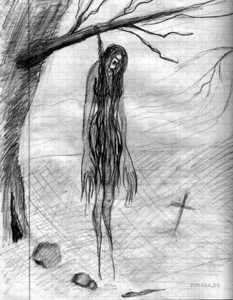 Жуткие рисунки карандашом