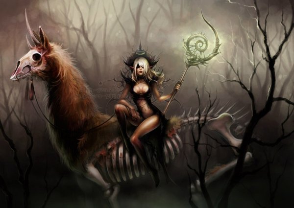 Рисунки карандашом фэнтези монстры