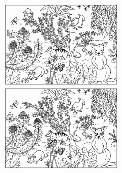 Найди отличия картинки с предметами