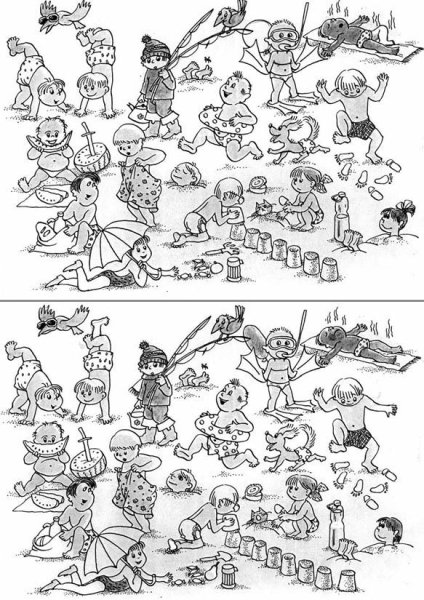 Найди 20 отличий для детей