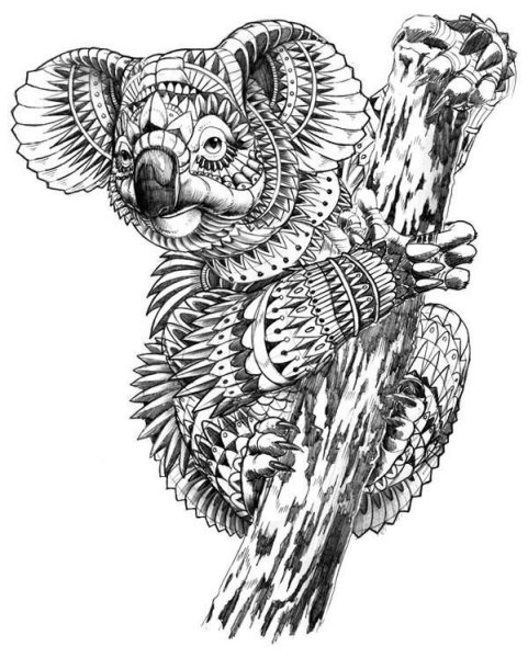 Графические рисунки животных