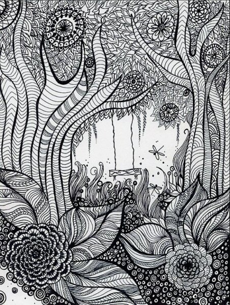 Медитативное рисование Зентангл