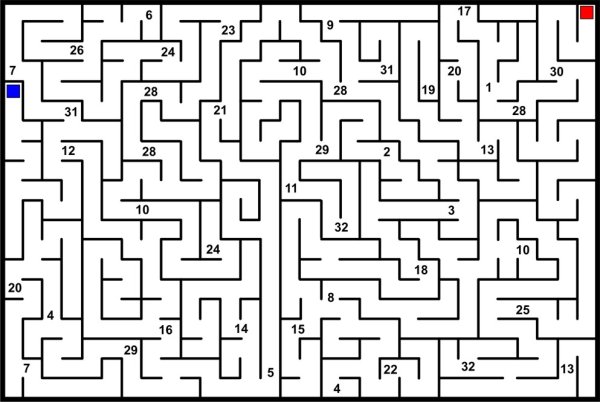 Лабиринт задания для детей 7 лет