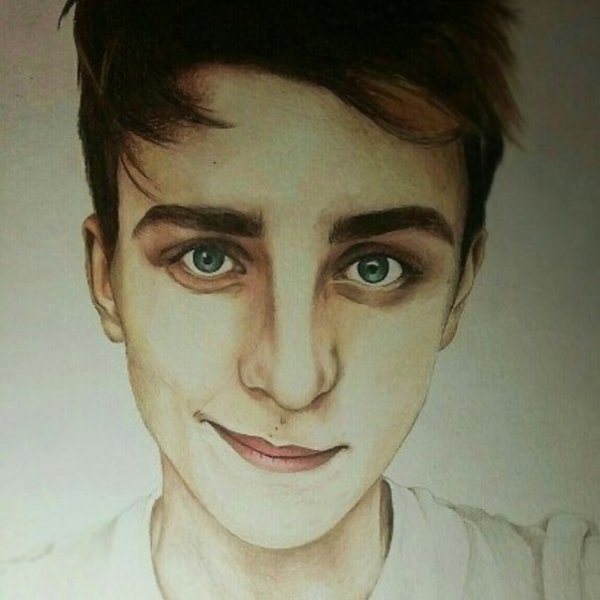 Портрет а4 карандашом Влад бумага