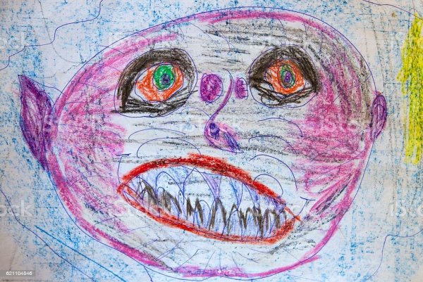 Страшные детские рисунки